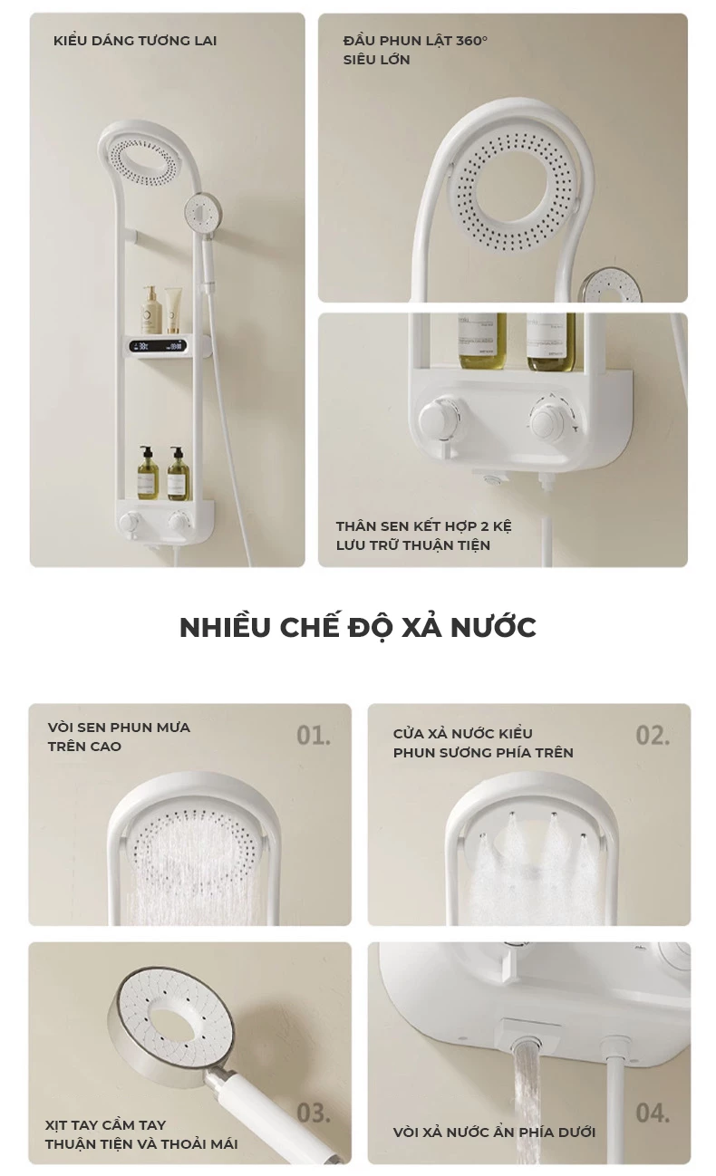 Bộ sen cây vòi tắm thông minh Togismart ST103 thiết kế hiện đại, chất liệu đồng mạ cao cấp chống gỉ, bền bỉ. Tích hợp chế độ nước mạnh - nhẹ linh hoạt, dễ sử dụng. Phù hợp mọi không gian phòng tắm. Dễ lắp đặt, bảo hành chính hãng, giao hàng toàn quốc.