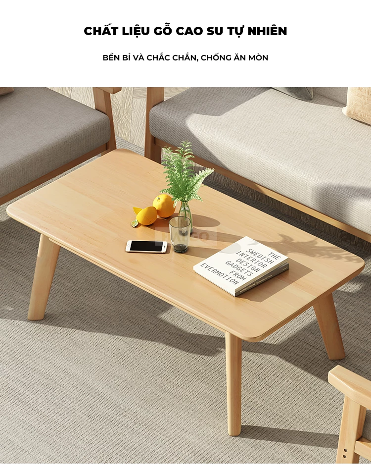 Bộ Sofa Phòng Khách Gỗ Tự Nhiên Sang Trọng Haigo SOF364