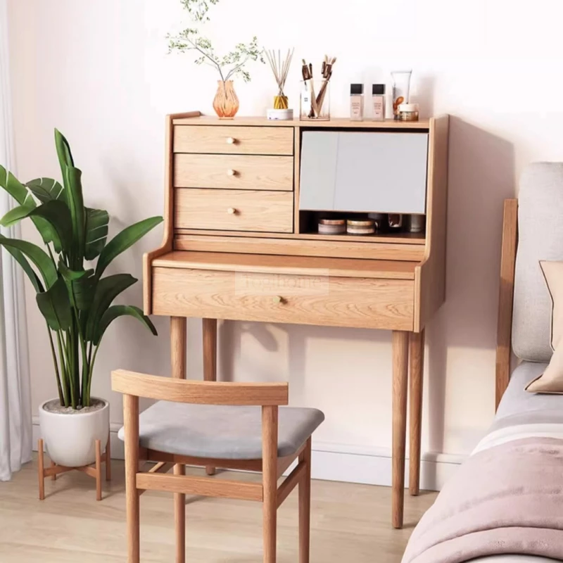 Bộ Sưu Tập Phòng Ngủ Rustic Haven 015 với bàn trang điểm thiết kế hiện đại sang trọng.