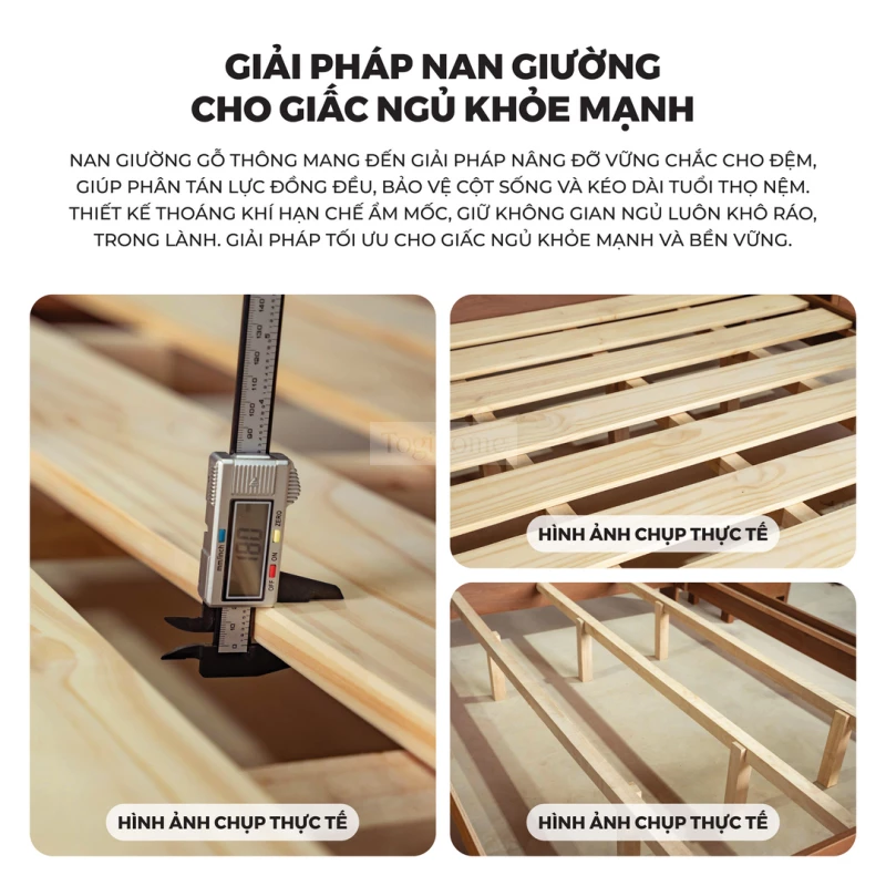 Bộ Sưu Tập Phòng Ngủ Rustic Haven 017 có sản phẩm giường thiết kế cao cấp chịu lực tốt.