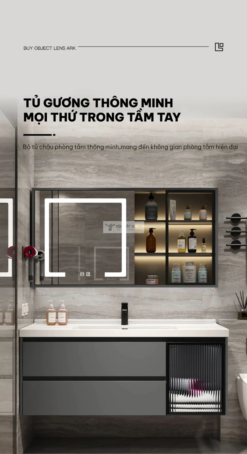 Bộ tủ chậu lavabo phòng tắm cao cấp BT20