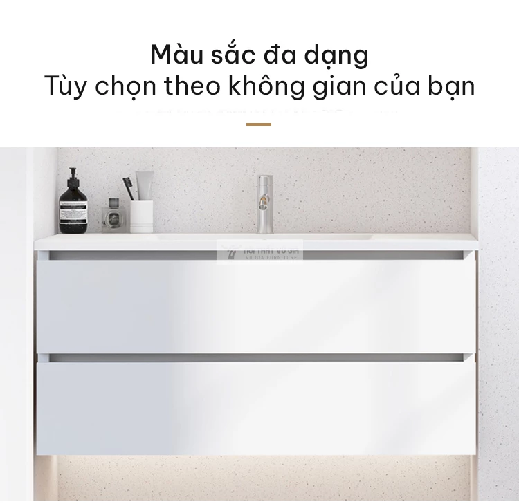 tùy chọn màu sắc của Bộ tủ chậu lavabo phòng tắm đa năng BT08