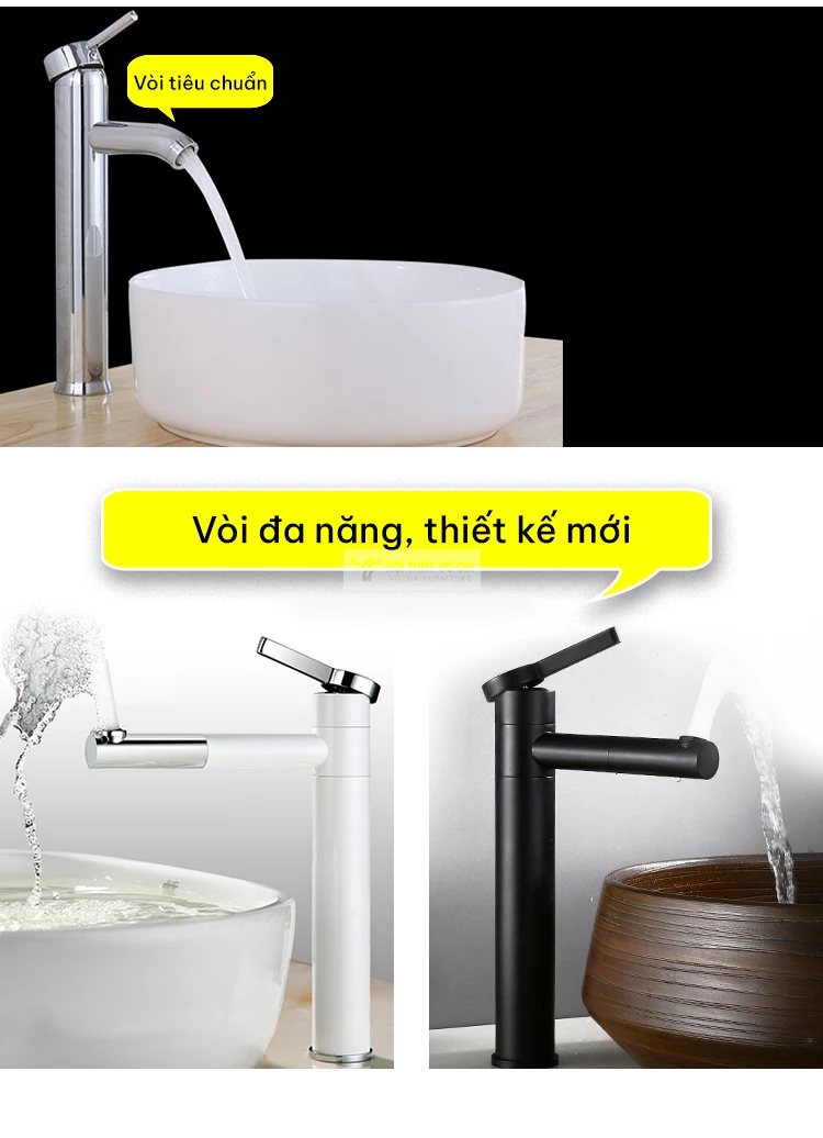 Bộ tủ chậu lavabo phòng tắm thiết kế độc đáo BT14 trang bị vòi đa năng