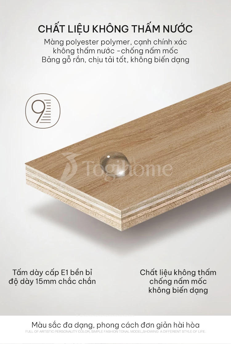Bộ Tủ Chậu Phòng Tắm Cao Cấp TG20 sử dụng chất liệu gỗ plywood cao cấp