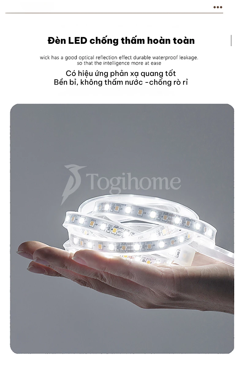 tủ chậu cao cấp TG32 được trang bị đèn LED chất lượng cao
