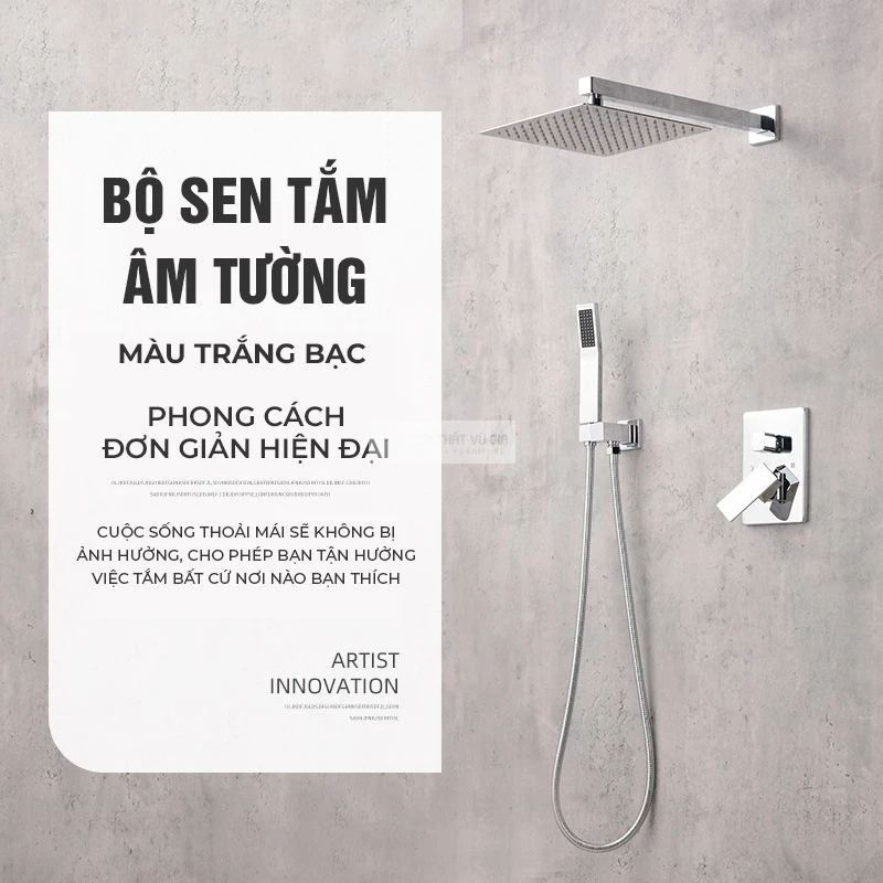 Bộ vòi sen tắm âm tường cao cấp BT24