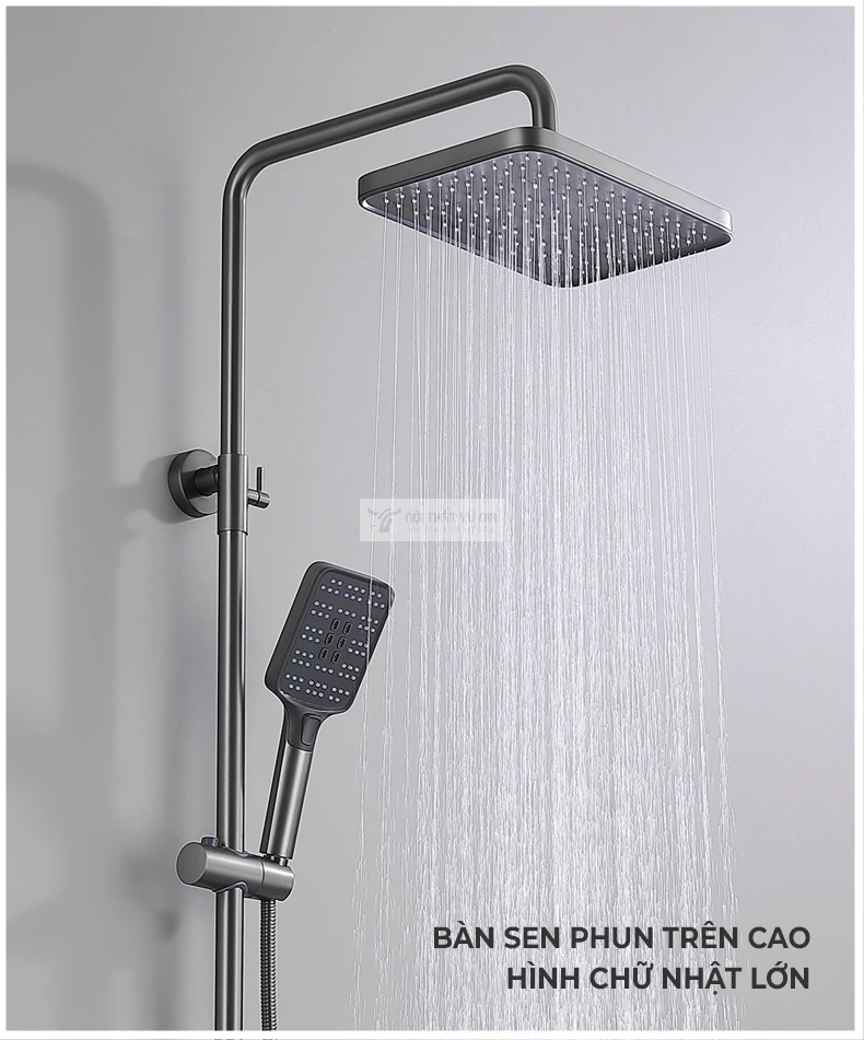 Bộ vòi sen tắm hiện đại BT23 sử dụng bàn sen lớn