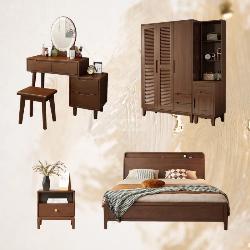 Combo Nội Thất Phòng Ngủ Gỗ Tự Nhiên Haigo COMBO324