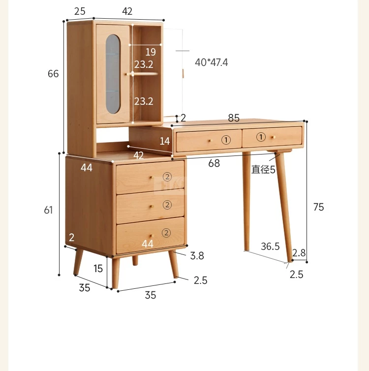 Combo Nội Thất Phòng Ngủ Gỗ Tự Nhiên Haigo COMBO346