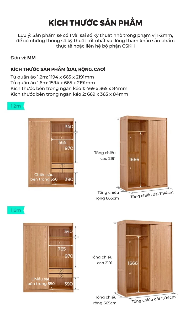 Combo Nội Thất Phòng Ngủ Gỗ Tự Nhiên Haigo COMBO385