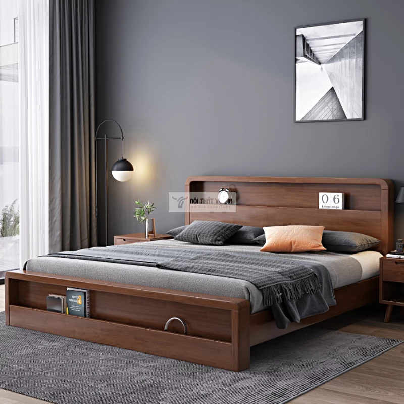 Combo phòng ngủ năng động gỗ tự nhiên cao cấp BR159
