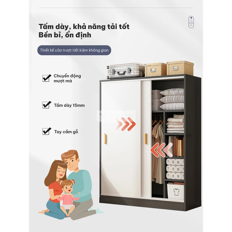 ưu điểm của tủ quần áo Combo phòng ngủ phong cách hiện đại, thiết kế thông minh BR163