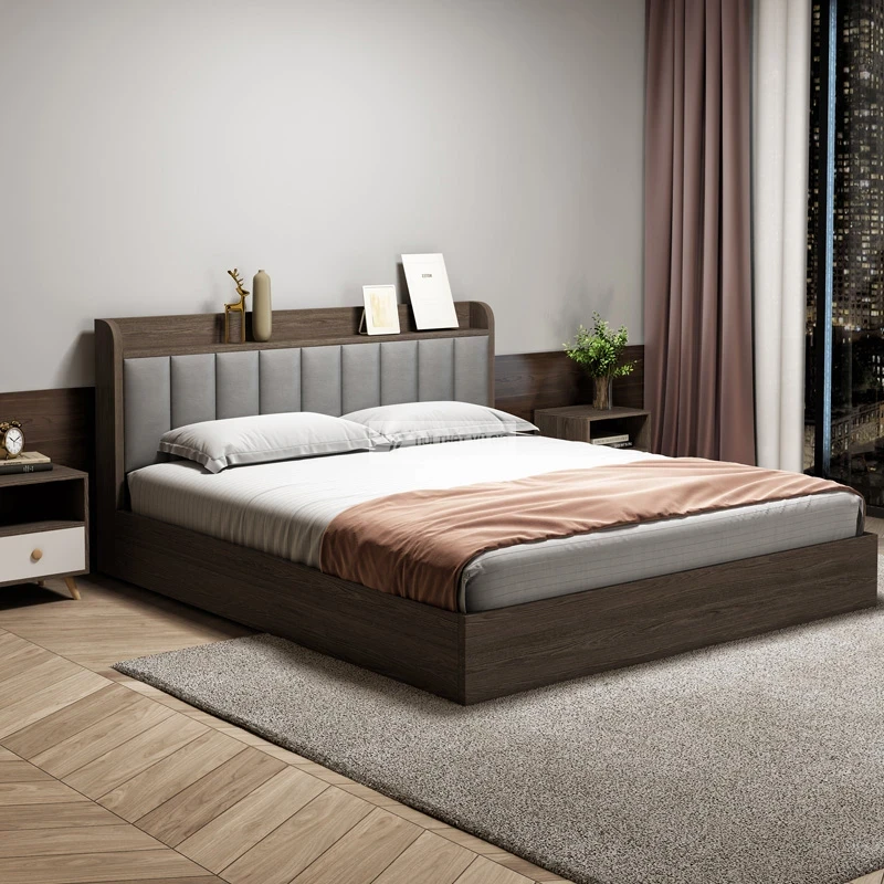 giường ngủ của Combo phòng ngủ phong các hiện đại tối giản BR160