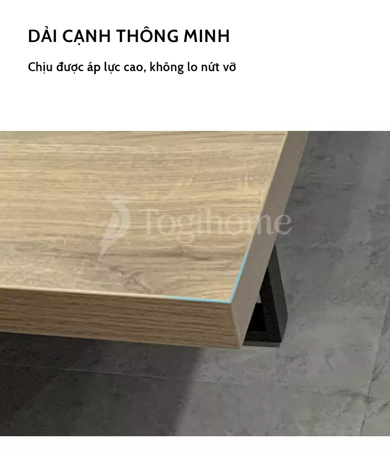 Bàn nhân viên hiện đại BVP45 cạnh mép thông minh