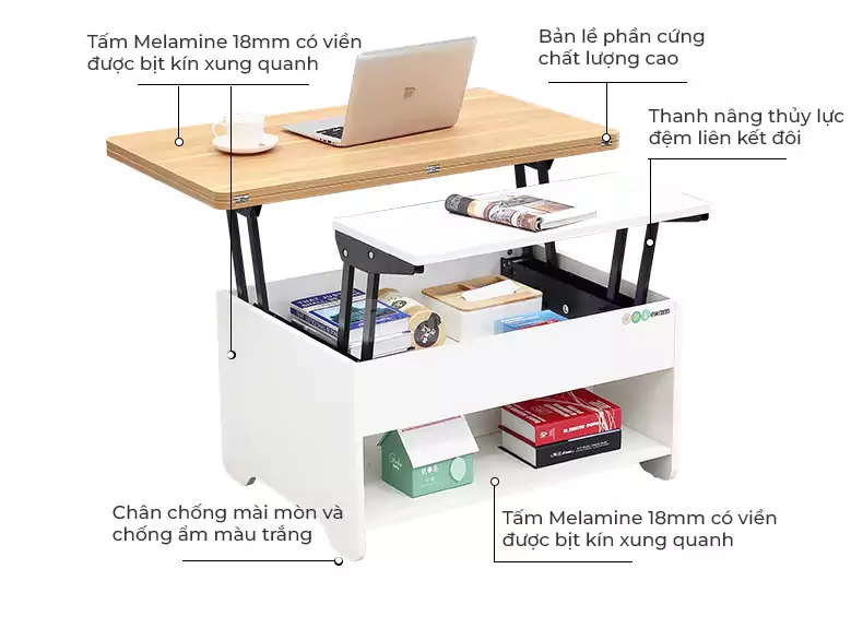 Bàn Ăn Đa Năng 3 Trong 1 Togismart BA106