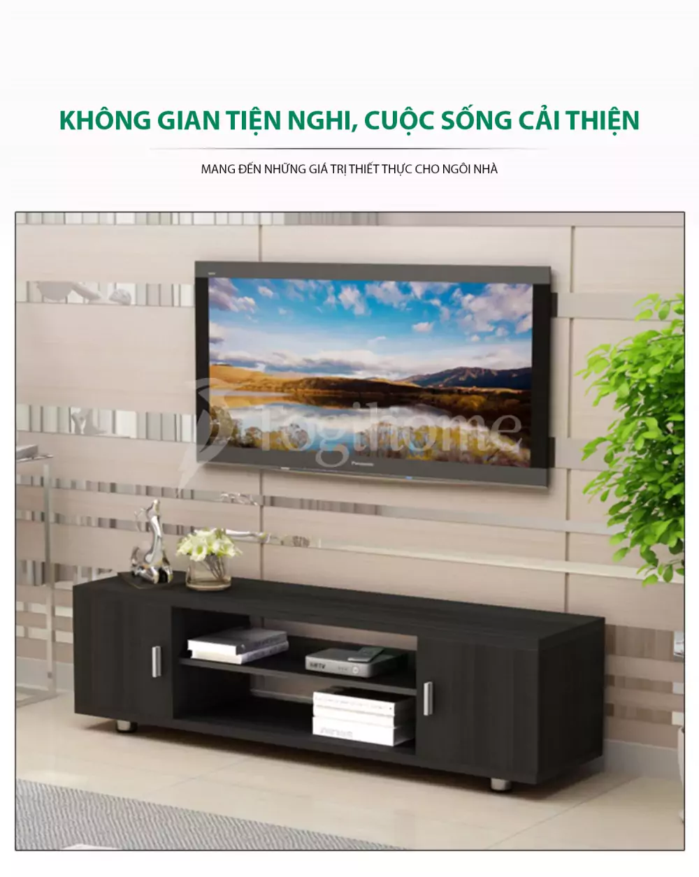 kệ tủ tivi TVC004 tiện nghi, hiện đại