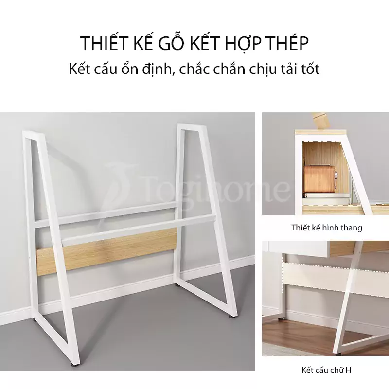 Chất liệu Bàn học sinh chân kim loại đa năng, thiết kế nhỏ gọn BHSV098