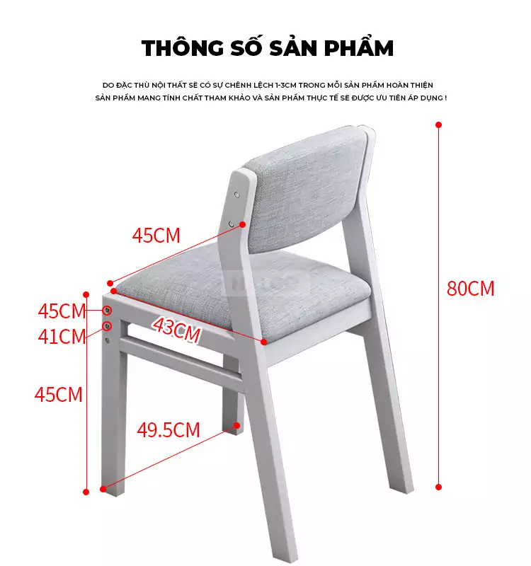 Ghế Gỗ Đệm Tự Nhiên Haigo GHE207