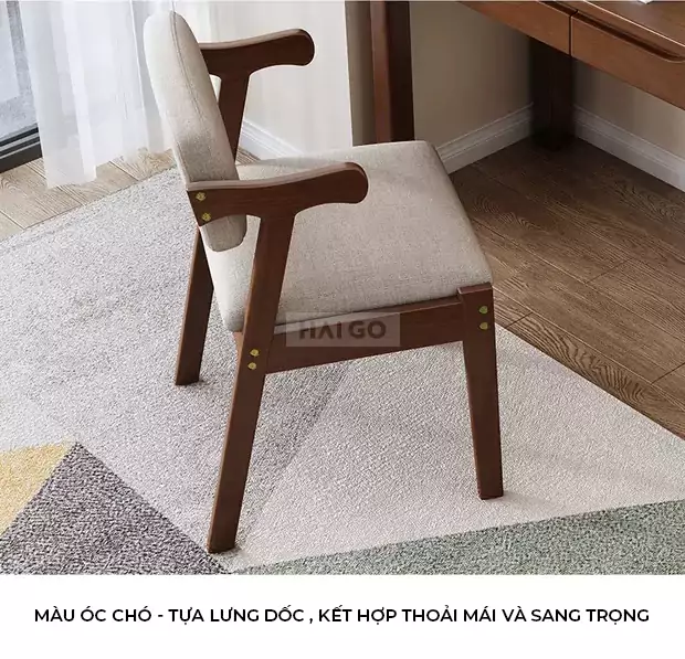 Ghế Gỗ Đệm Tự Nhiên Haigo GHE208