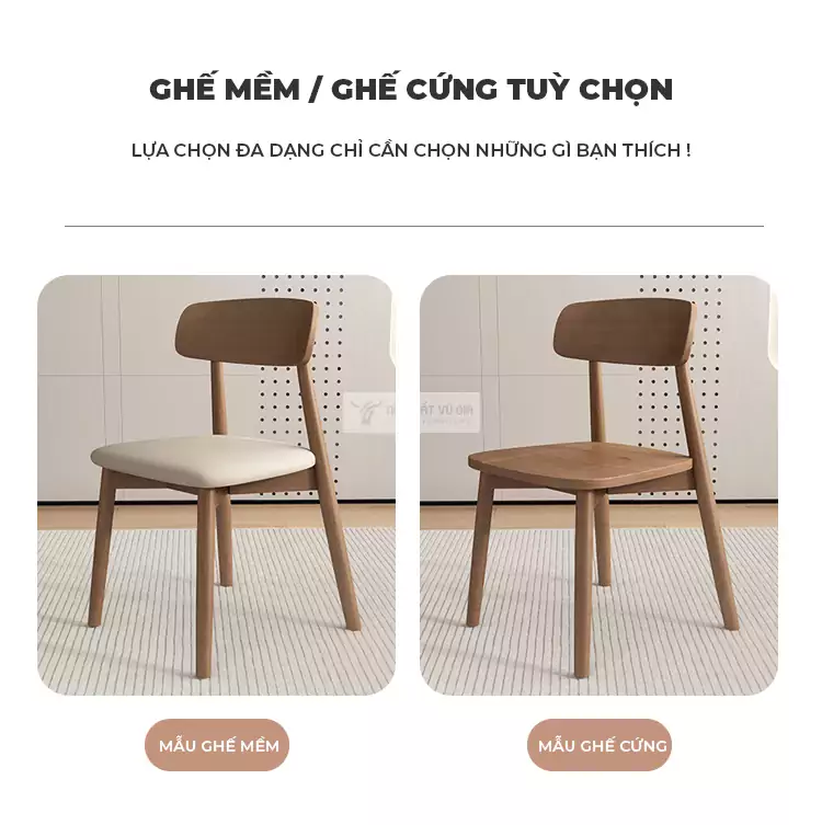 tùy chọn của Ghế gỗ thiết kế tối giản, linh hoạt SD105
