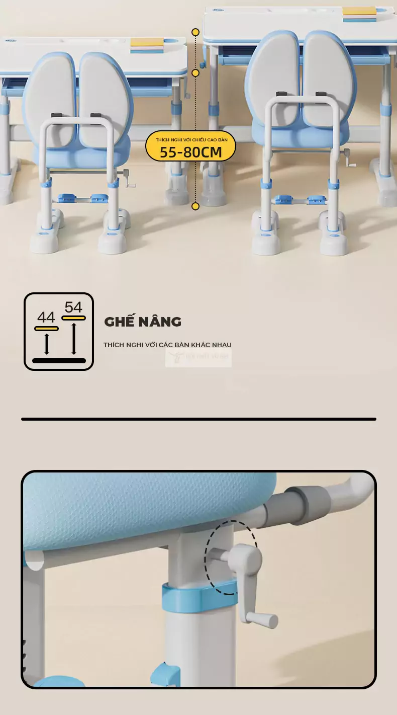 thiết kế tùy chỉnh chiều cao linh hoạt của Ghế học sinh thiết kế công thái học SD113