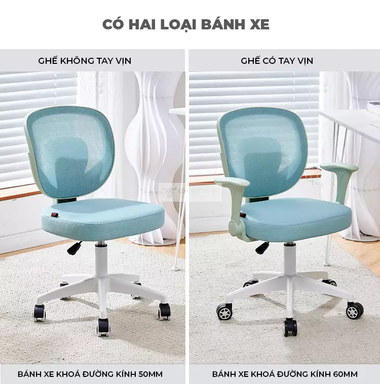 tùy chọn bánh xe của Ghế học sinh tối giản, hiện đại SD107
