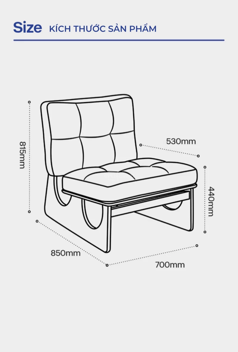 Ghế sofa đơn OpenLiving OSF 062 với thiết kế ghế lười, làm từ gỗ tự nhiên, mang phong cách Wabi Sabi tối giản và tinh tế. Sản phẩm tạo điểm nhấn độc đáo cho phòng khách, kết hợp sự mộc mạc với vẻ đẹp tự nhiên, mang đến không gian sống thư thái và sang trọng.