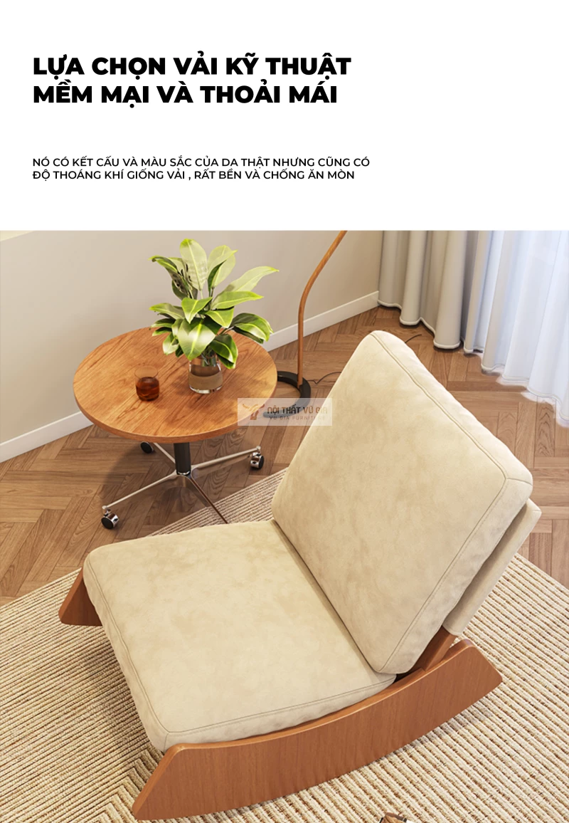 Ghế sofa đơn gỗ tự nhiên cao cấp CBK16 sử dụng chất liệu vải cao cấp
