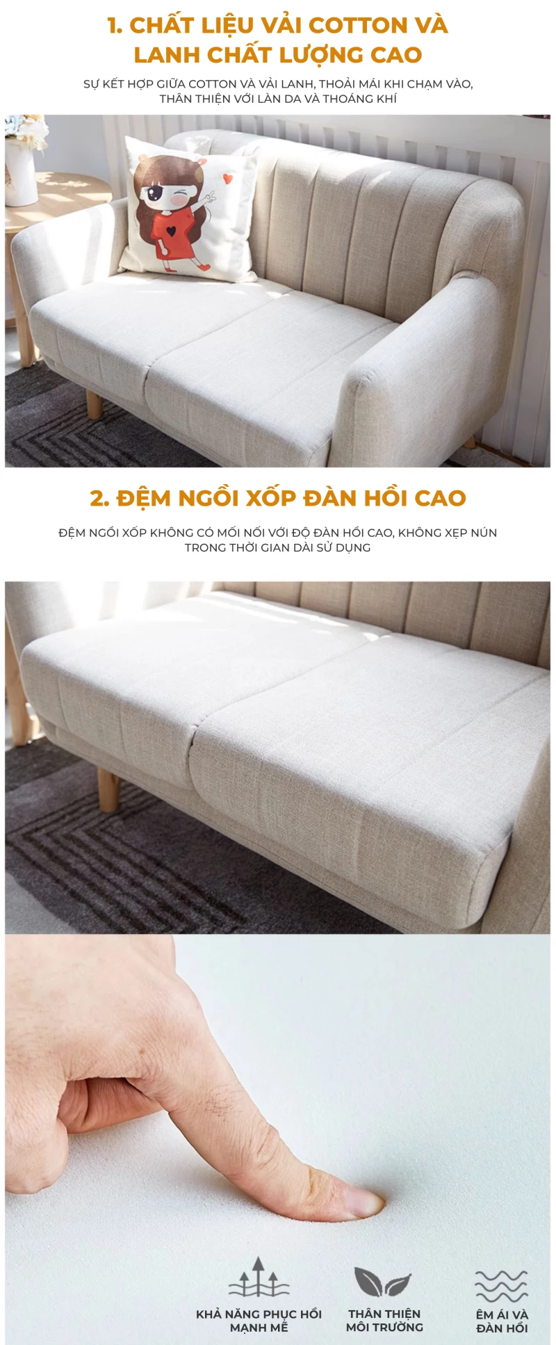 Ghế Sofa Phòng Khách Haigo SOF235