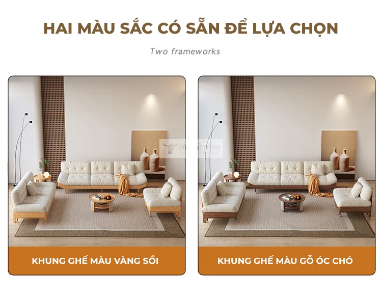 tùy chọn màu sắc của Ghế sofa phòng khách hiện đại SB13