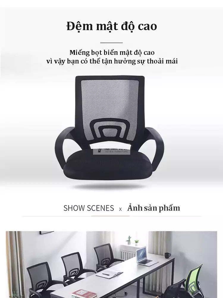 Ghế văn phòng điều chỉnh thông minh SD115 sử dụng nệm mật độ cao