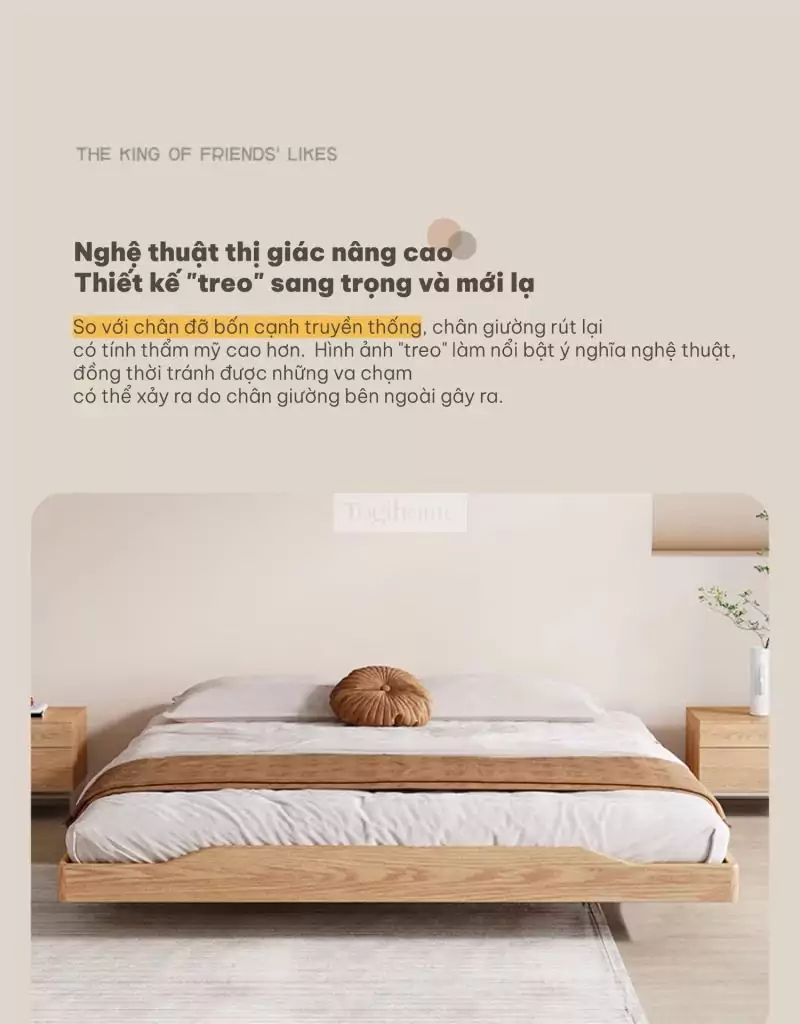 Giới thiệu chi tiết giường ngủ phong cách hàn tại Togihome