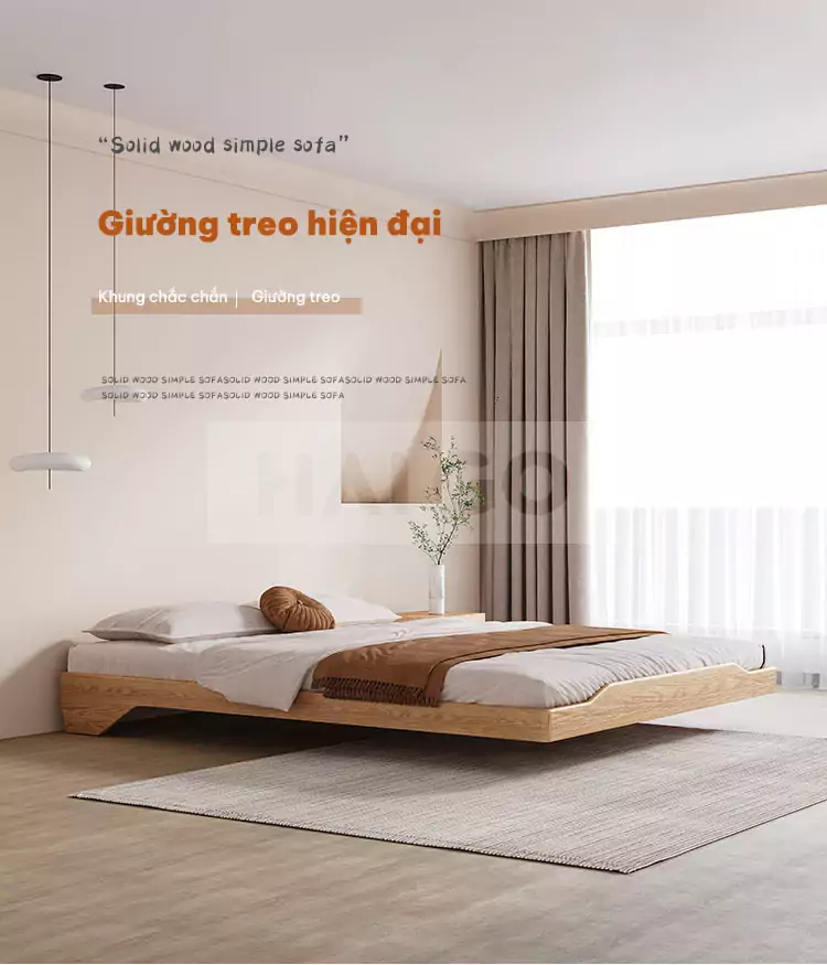 Giường Bay Phong Cách Hàn Quốc Haigo GN023