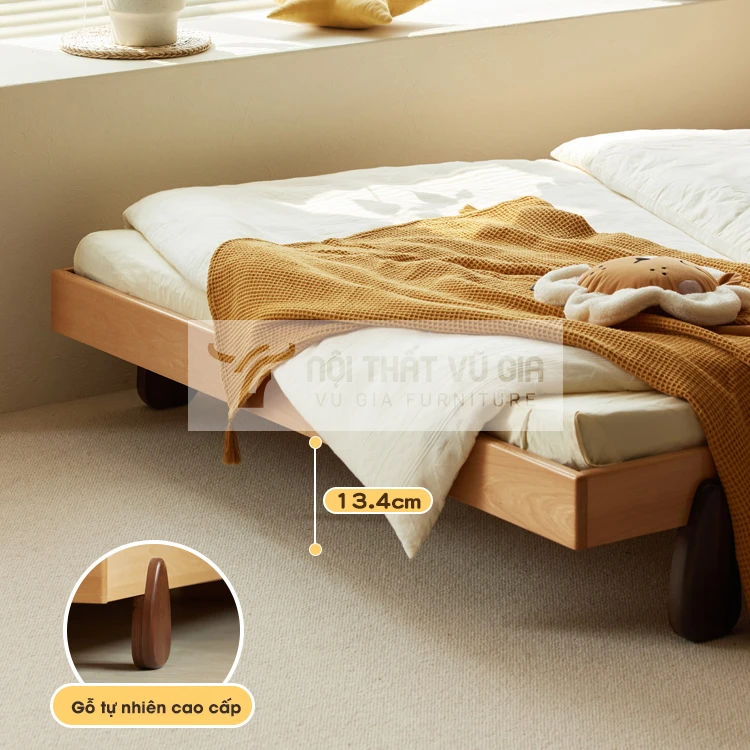 thiết kế phù hợp với trẻ của Giường cho bé tối giản, chất liệu an toàn TE16
