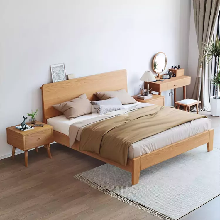 Giường gỗ tự nhiên tối giản BR66