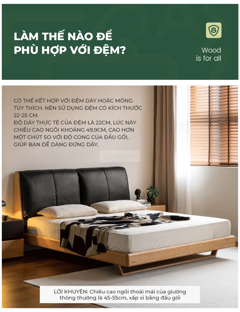 Giường Ngủ Dream Series Togismart GM 056 – Thiết kế tinh tế, sang trọng, tích hợp ngăn chứa đồ rộng rãi giúp tối ưu không gian. Chất liệu gỗ cao cấp, bền bỉ, an toàn. Kiểu dáng hiện đại, phù hợp mọi phong cách nội thất. Dễ dàng lắp ráp. Mua ngay giường ngủ thông minh Togismart GM 056 để tận hưởng giấc ngủ êm ái
