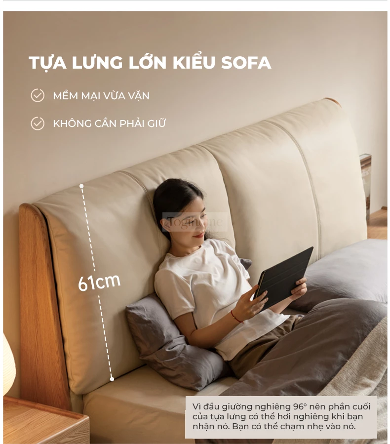 Giường Ngủ Dream Series Togismart GM 056 – Thiết kế tinh tế, sang trọng, tích hợp ngăn chứa đồ rộng rãi giúp tối ưu không gian. Chất liệu gỗ cao cấp, bền bỉ, an toàn. Kiểu dáng hiện đại, phù hợp mọi phong cách nội thất. Dễ dàng lắp ráp. Mua ngay giường ngủ thông minh Togismart GM 056 để tận hưởng giấc ngủ êm ái