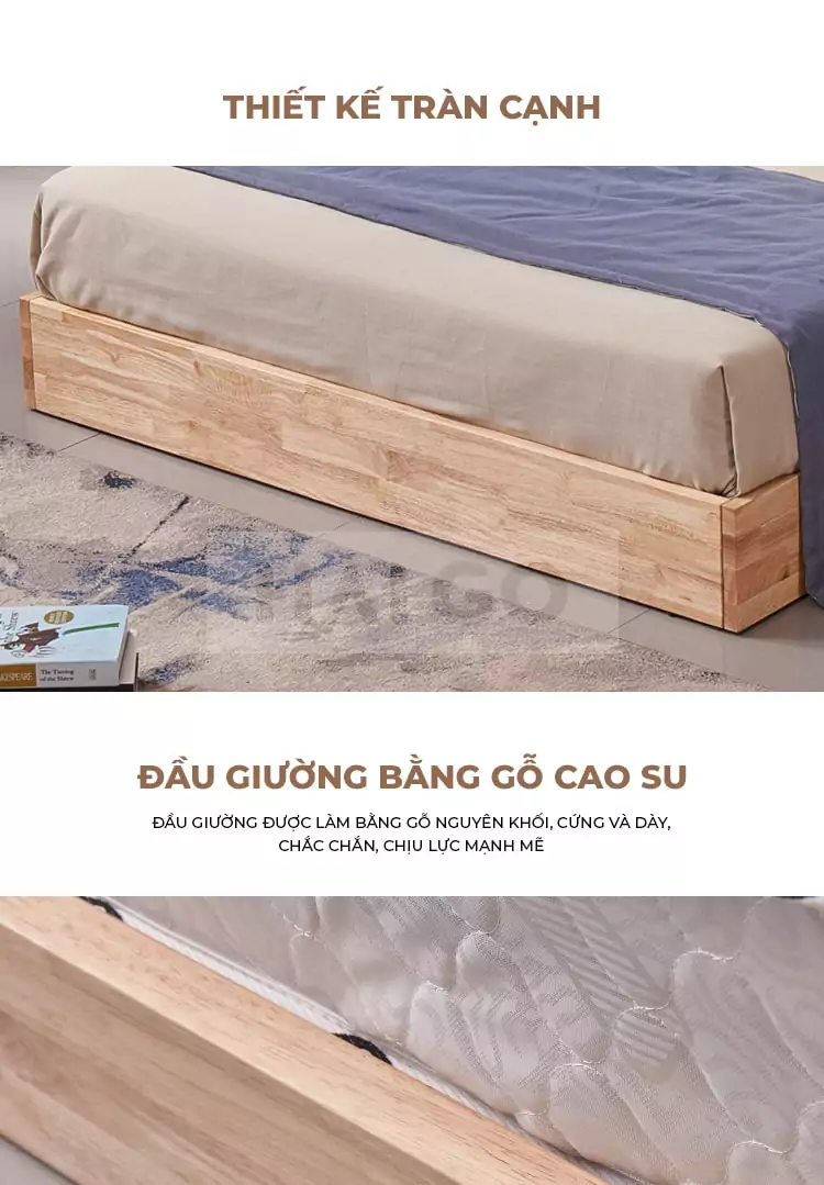 Giường Ngủ Gỗ Tự Nhiên Cao Cấp GN032