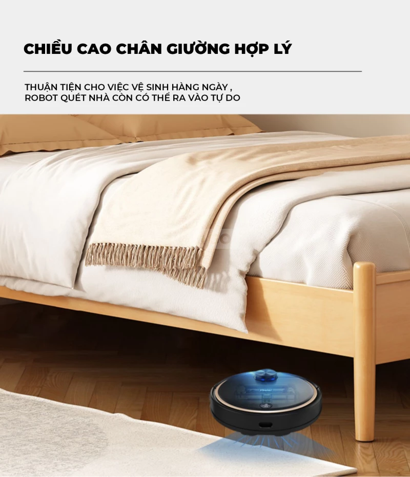 Giường Ngủ Gỗ Tự Nhiên Cao Cấp Haigo GN223