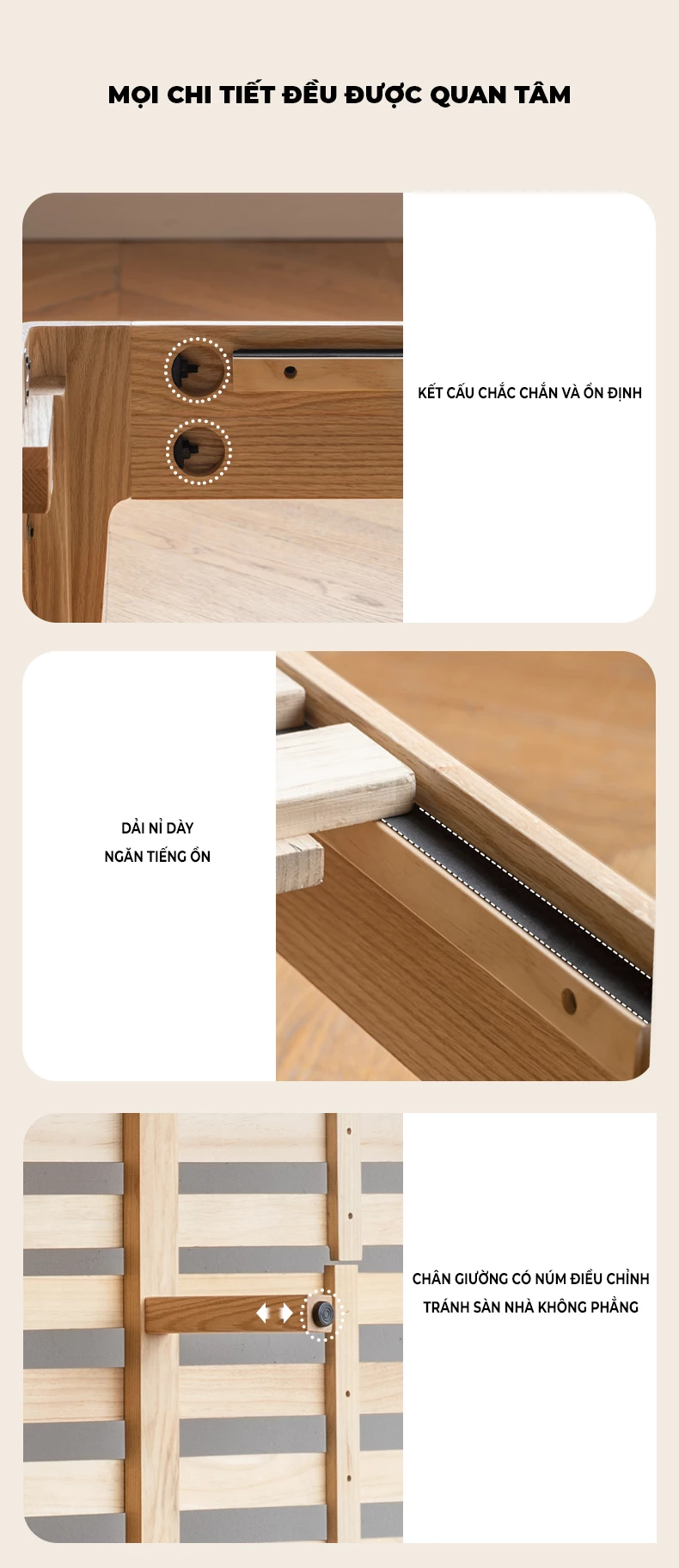 Giường Ngủ Gỗ Tự Nhiên Cao Cấp Haigo GN343