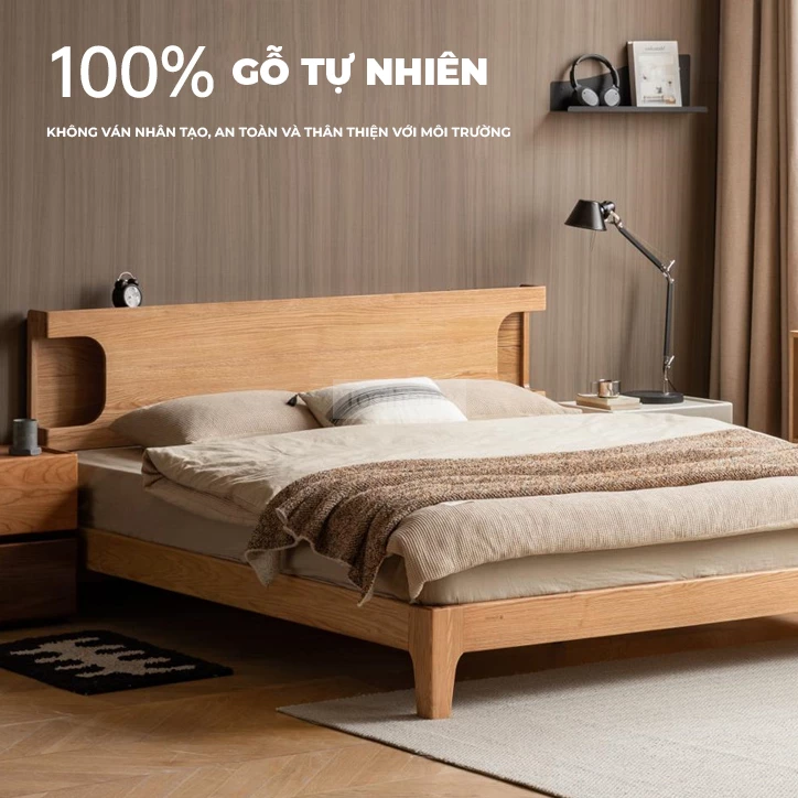 Giường Ngủ Gỗ Tự Nhiên Cao Cấp Togismart GM 086 làm từ gỗ tự nhiên cao cấp, thiết kế chắc chắn, bền đẹp theo thời gian. Kiểu dáng hiện đại, tinh tế, phù hợp nhiều không gian nội thất. Bề mặt hoàn thiện tỉ mỉ, mang lại cảm giác sang trọng và giấc ngủ êm ái mỗi đêm.