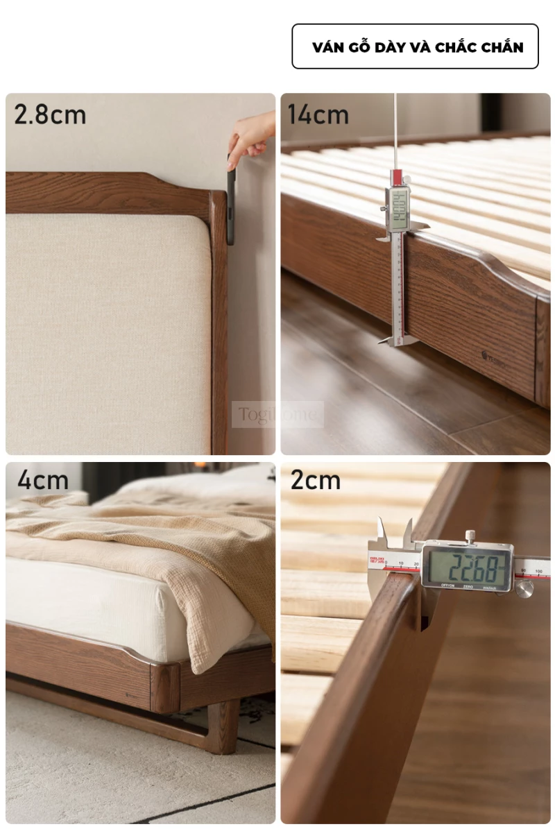 Giường Ngủ Gỗ Tự Nhiên Đệm Da Phong Cách Hiện Đại Togismart GM 084 Thiết kế thông minh, tối ưu hóa không gian cho những phòng ngủ có diện tích nhỏ. Kiểu dáng đơn giản, thanh lịch, không chiếm nhiều diện tích nhưng vẫn đảm bảo sự thoải mái khi nghỉ ngơi. Có thể tích hợp thêm ngăn kéo ở dưới để tăng khả năng lưu trữ đồ đạc. Chất liệu gỗ tự nhiên cao cấp, bền bỉ và dễ dàng vệ sinh. Lựa chọn lý tưởng cho những ai sống trong căn hộ nhỏ hoặc muốn tận dụng tối đa không gian phòng ngủ của mình. Giá tốt, nhiều ưu đãi hấp dẫn. Liên hệ ngay!