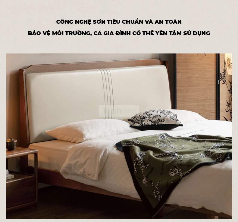 Giường Ngủ Gỗ Tự Nhiên Đệm Da Phong Cách Hiện Đại Togismart GM 084 Thiết kế thông minh, tối ưu hóa không gian cho những phòng ngủ có diện tích nhỏ. Kiểu dáng đơn giản, thanh lịch, không chiếm nhiều diện tích nhưng vẫn đảm bảo sự thoải mái khi nghỉ ngơi. Có thể tích hợp thêm ngăn kéo ở dưới để tăng khả năng lưu trữ đồ đạc. Chất liệu gỗ tự nhiên cao cấp, bền bỉ và dễ dàng vệ sinh. Lựa chọn lý tưởng cho những ai sống trong căn hộ nhỏ hoặc muốn tận dụng tối đa không gian phòng ngủ của mình. Giá tốt, nhiều ưu đãi hấp dẫn. Liên hệ ngay!