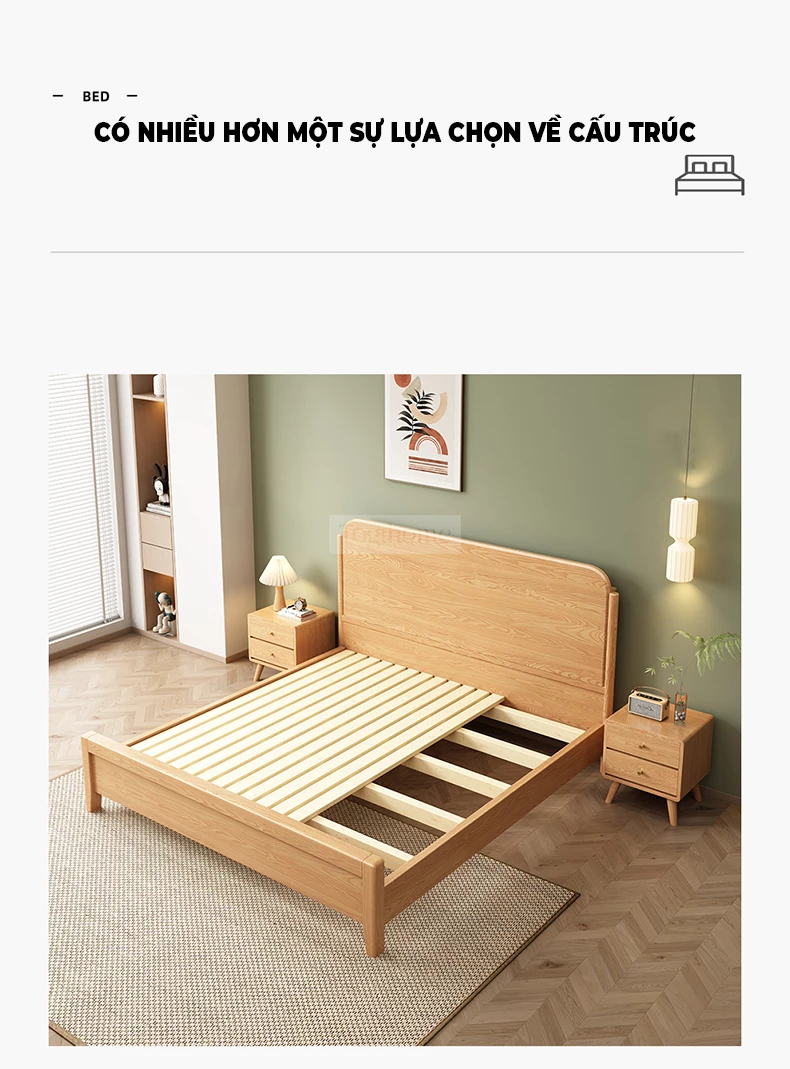 Giường Ngủ Dream Series Togismart GM67 được thiết kế hiện đại, tối giản với chất liệu gỗ tự nhiên cao cấp. Kiểu dáng thanh lịch, chắc chắn, phù hợp với nhiều phong cách nội thất. Sản phẩm mang đến sự thoải mái, giấc ngủ êm ái và không gian phòng ngủ sang trọng.
