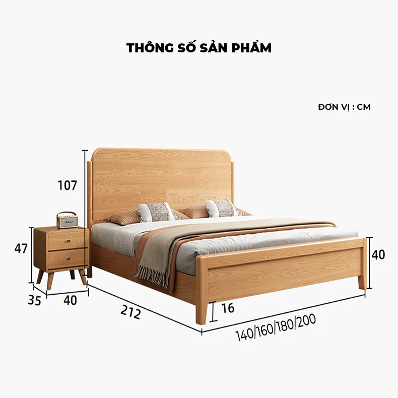 Giường Ngủ Dream Series Togismart GM67 được thiết kế hiện đại, tối giản với chất liệu gỗ tự nhiên cao cấp. Kiểu dáng thanh lịch, chắc chắn, phù hợp với nhiều phong cách nội thất. Sản phẩm mang đến sự thoải mái, giấc ngủ êm ái và không gian phòng ngủ sang trọng.