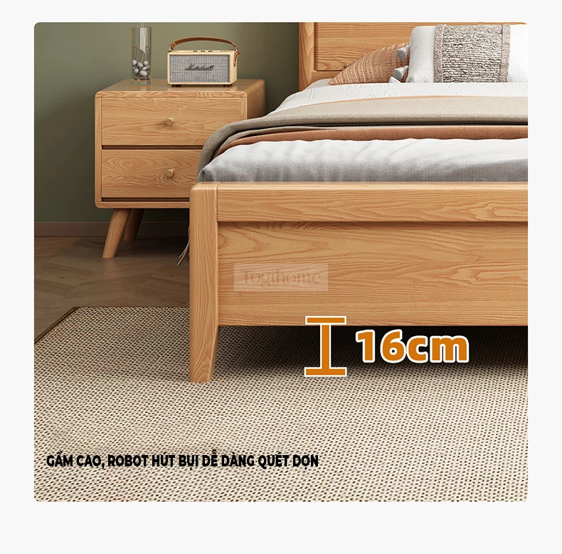 Giường Ngủ Dream Series Togismart GM67 được thiết kế hiện đại, tối giản với chất liệu gỗ tự nhiên cao cấp. Kiểu dáng thanh lịch, chắc chắn, phù hợp với nhiều phong cách nội thất. Sản phẩm mang đến sự thoải mái, giấc ngủ êm ái và không gian phòng ngủ sang trọng.