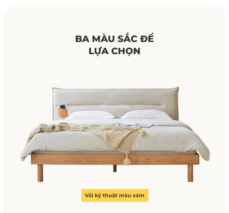 Giường Ngủ Gỗ Tự Nhiên Hiện Đại Openliving OGG046 – Thiết kế tối giản, tinh tế, phù hợp với mọi không gian phòng ngủ. Chất liệu gỗ tự nhiên cao cấp, bền chắc, an toàn cho sức khỏe. Kết cấu vững chãi, chịu lực tốt, đảm bảo giấc ngủ trọn vẹn. Kiểu dáng hiện đại, dễ dàng kết hợp với nội thất. Mua ngay để nâng tầm không gian sống!