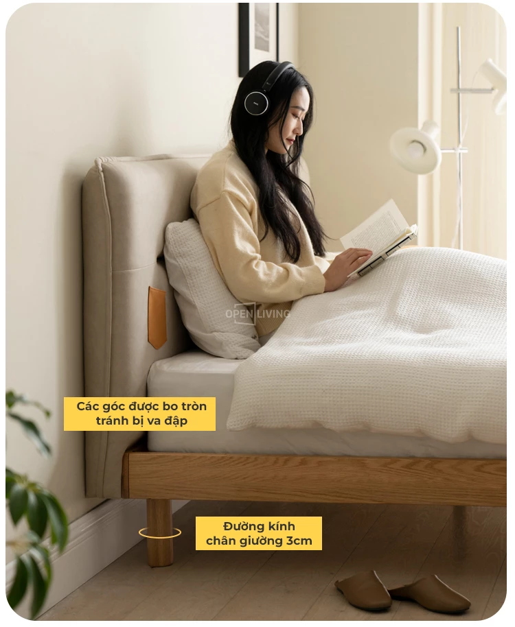 Giường Ngủ Gỗ Tự Nhiên Hiện Đại Openliving OGG046 – Thiết kế tối giản, tinh tế, phù hợp với mọi không gian phòng ngủ. Chất liệu gỗ tự nhiên cao cấp, bền chắc, an toàn cho sức khỏe. Kết cấu vững chãi, chịu lực tốt, đảm bảo giấc ngủ trọn vẹn. Kiểu dáng hiện đại, dễ dàng kết hợp với nội thất. Mua ngay để nâng tầm không gian sống!