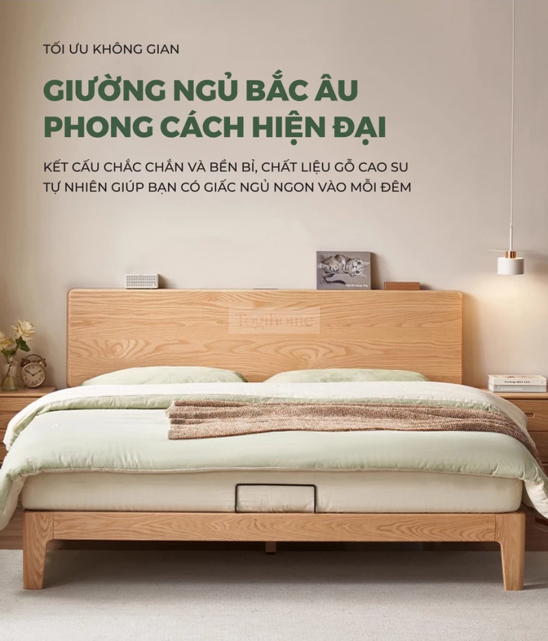 Giường Ngủ Gỗ Tự Nhiên Kiểu Hàn CV010 là sự lựa chọn lý tưởng để tạo ra không gian ấm cúng và tràn ngập sự tinh tế.