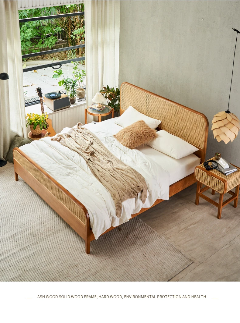 Giường ngủ Togismart GM71 thuộc SangSeries là sự kết hợp hoàn hảo giữa gỗ tự nhiên và chất liệu mây đan thủ công, tạo điểm nhấn tinh tế, gần gũi với thiên nhiên. Thiết kế mang hơi hướng Đông Dương sang trọng, phù hợp với không gian sống hiện đại và đậm chất Á Đông. Giường GM71 là lựa chọn lý tưởng cho phòng ngủ thanh lịch, đẳng cấp.